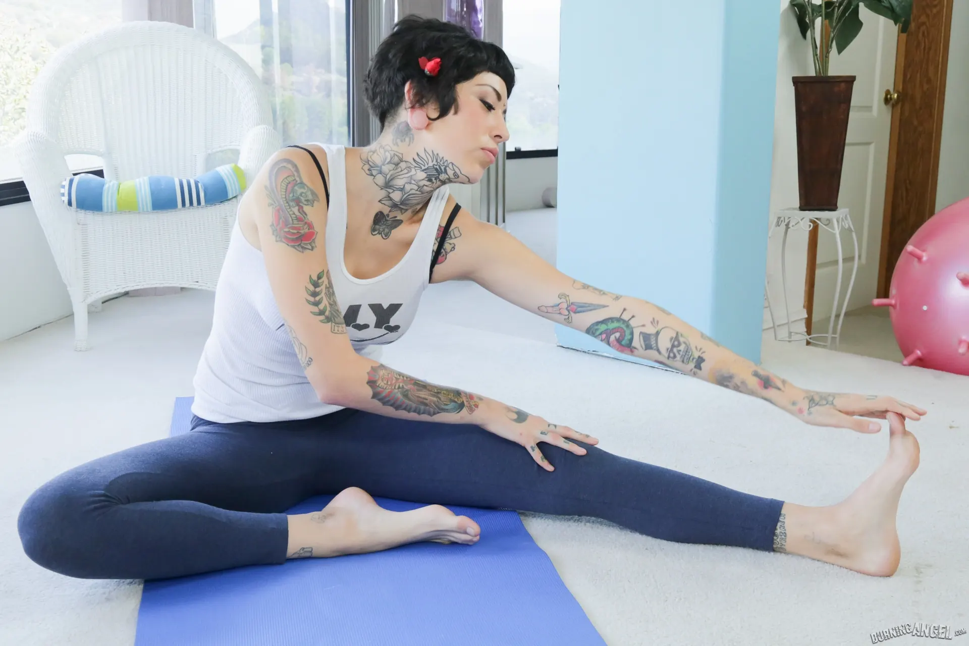 Burning Angel 'Aayla And Yoga Pants' starring Aayla Secura (Photo 1)