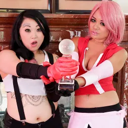 Annie Cruz in 'Burning Angel' Sakura and Tifa Fuck Sexy Landlord Man (Thumbnail 1)