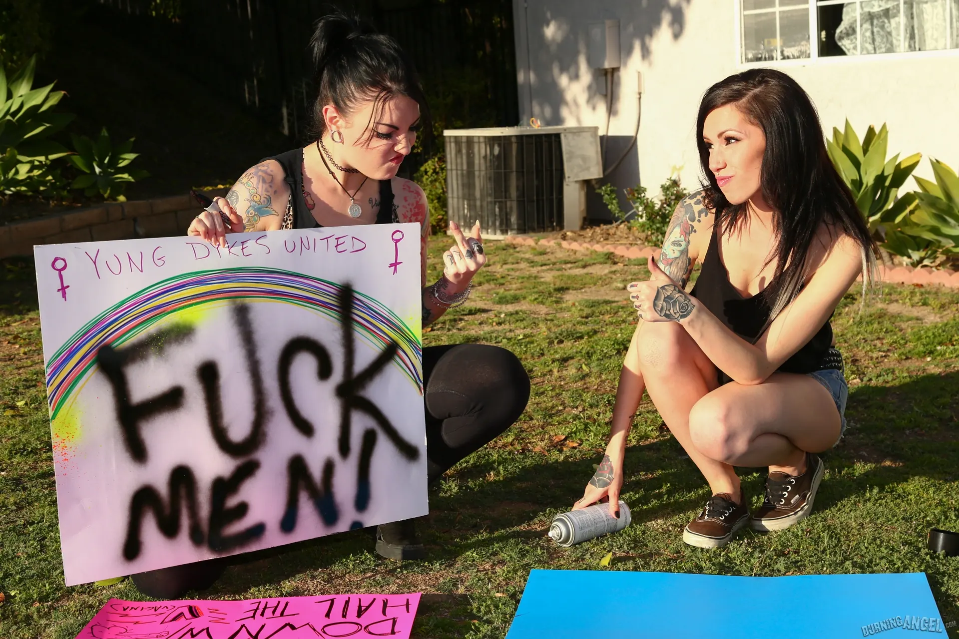 Callie Cyprus in 'Dykes Takin' Dick - Callie Cyprus' from 'Burning Angel' (Photo 1) Burning Angel 'Dykes Takin' Dick - Callie Cyprus' starring Callie Cyprus (Photo 1)