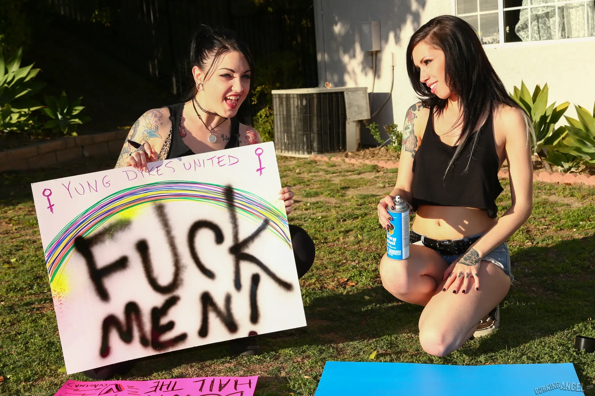 Callie Cyprus in 'Dykes Takin' Dick - Callie Cyprus' from 'Burning Angel' (Photo 2) Burning Angel 'Dykes Takin' Dick - Callie Cyprus' starring Callie Cyprus (Photo 2)