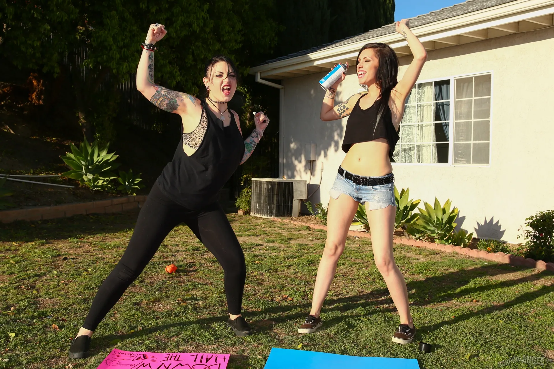 Burning Angel 'Dykes Takin' Dick - Callie Cyprus' starring Callie Cyprus (Photo 3)