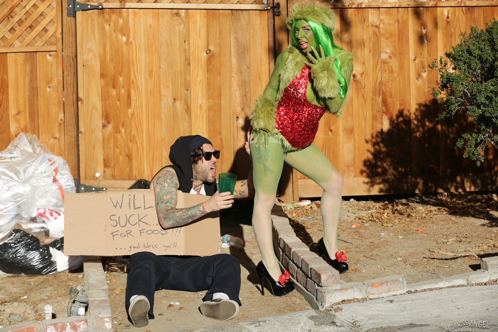 Burning Angel 'How The Grinch Gaped Christmas - Chapter 4' starring Joanna Angel (Photo 2)