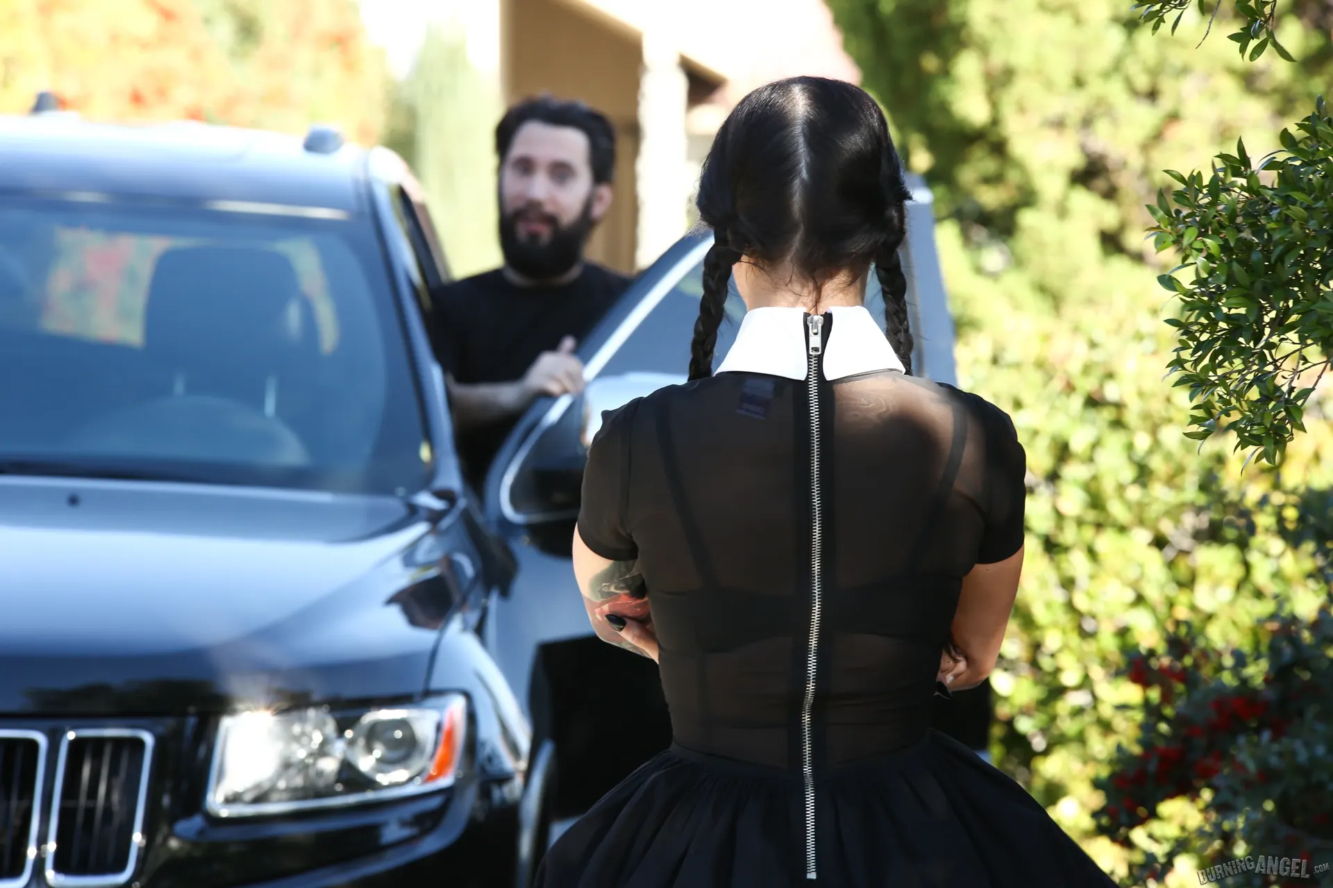 Burning Angel 'Very Adult Wednesday Addams' starring Katrina Jade (Photo 1)