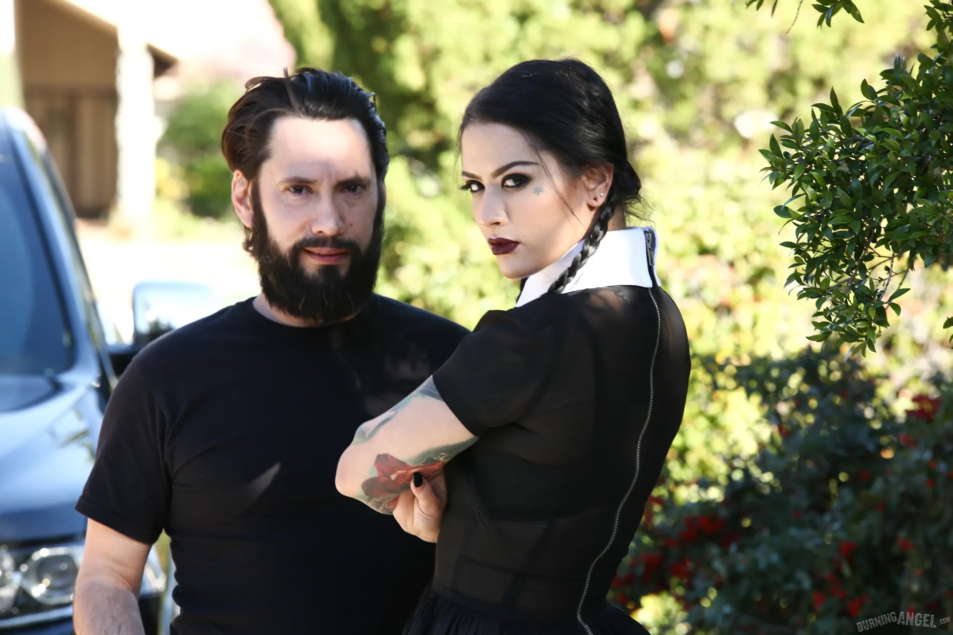 Burning Angel 'Very Adult Wednesday Addams' starring Katrina Jade (Photo 10)