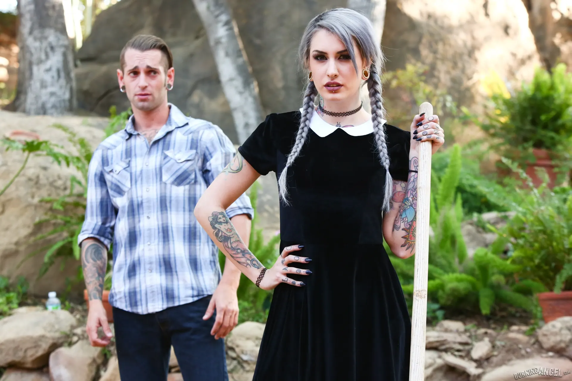 Burning Angel 'Very Adult Wednesday Addams - Lady Luna' starring Lady Luna (Photo 2)