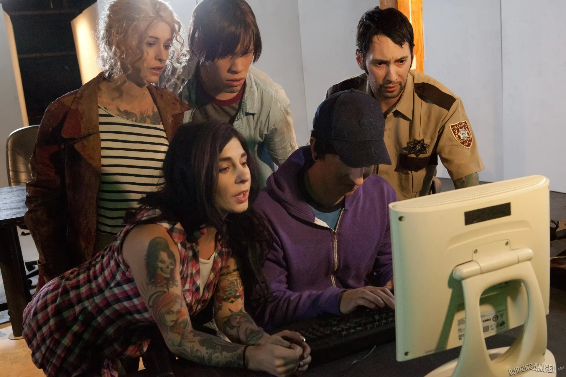 Burning Angel 'Walking Dead Orgy!' starring Larkin Love (Photo 1)