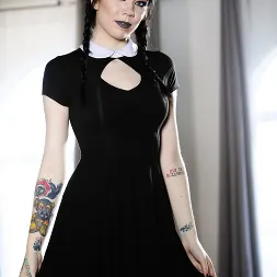 Leda Bear in 'Burning Angel' Very Adult Wednesday Addams - Leda Bear (Thumbnail 1)