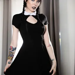 Leda Bear in 'Burning Angel' Very Adult Wednesday Addams - Leda Bear (Thumbnail 2)