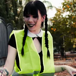 Leda Bear in 'Burning Angel' Very Adult Wednesday Addams - Leda Bear (Thumbnail 12)