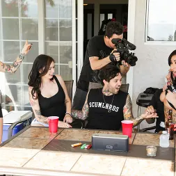 Joanna Angel in 'Burning Angel' Between Scenes Hang Out Sex 2 (Thumbnail 1)