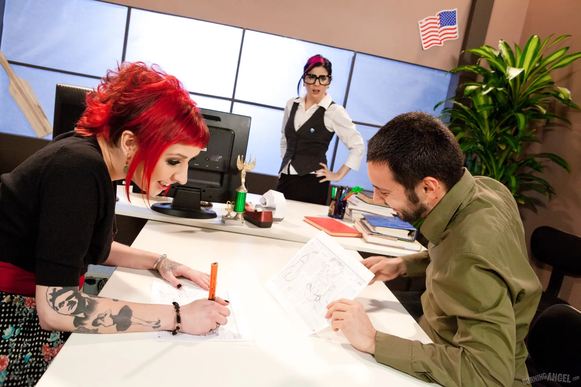 Lucia Hyde in 'Scantron Vag-A-Thon' from 'Burning Angel' (Photo 1) Burning Angel 'Scantron Vag-A-Thon' starring Lucia Hyde (Photo 1)