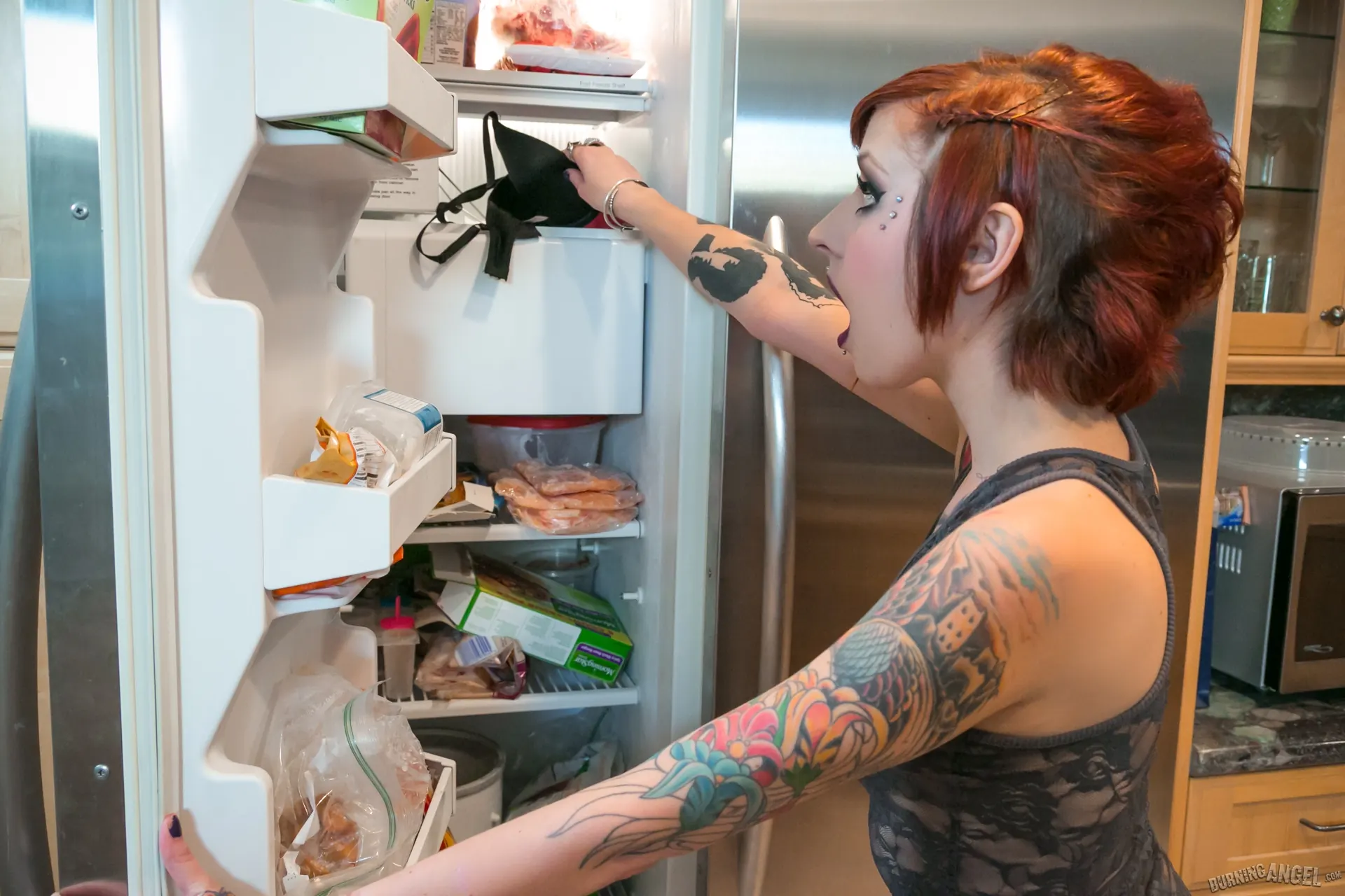 Burning Angel 'Kitchen Party Orgy!' starring Rizzo Ford (Photo 9)