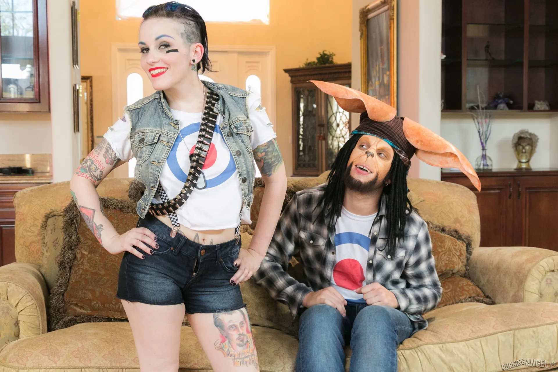 Burning Angel 'Tank Girl and Booga' starring Rizzo Ford (Photo 4)