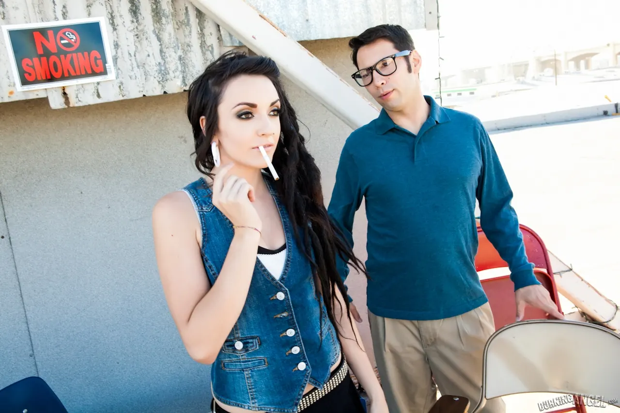 Vada in 'Cool Kids Smoke Cigarettes!' from 'Burning Angel' (Photo 2) Burning Angel 'Cool Kids Smoke Cigarettes!' starring Vada (Photo 2)