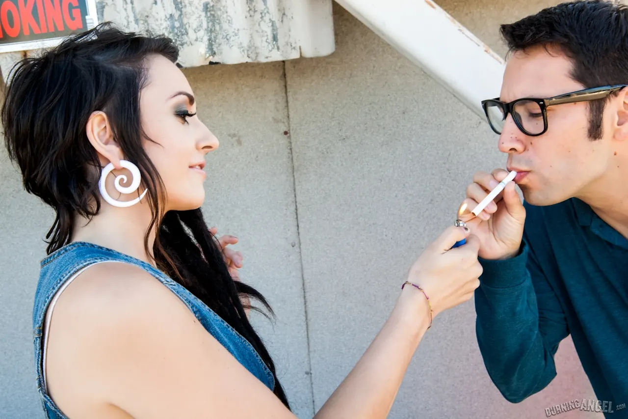 Vada in 'Cool Kids Smoke Cigarettes!' from 'Burning Angel' (Photo 3) Burning Angel 'Cool Kids Smoke Cigarettes!' starring Vada (Photo 3)