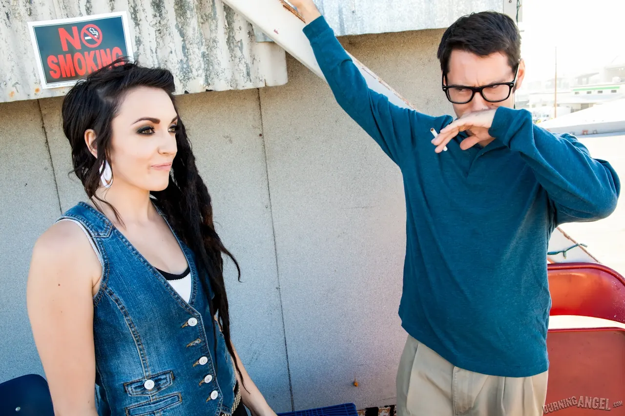 Vada in 'Cool Kids Smoke Cigarettes!' from 'Burning Angel' (Photo 4) Burning Angel 'Cool Kids Smoke Cigarettes!' starring Vada (Photo 4)